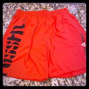 Reebok CrossFit athletic shorts size Medium, red